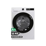 Candy ProWash 500 BR 412BL8-S Lavadora 12 KG, 1400 RPM, Display Digital, Conectividad WIFI, 16 Ciclos, Inverter Speed Drive, Inicio Diferido 24H, Bloqueo Infantil, Detector KG, 72 DB, Blanco