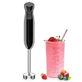 BonsenKitchen Batidora de mano, batidora de inmersión 2 en 1 de mano
