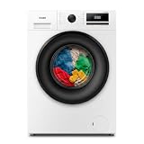 Svan Lavadora 8 Kg Carga Frontal, Blanco, OL84ADW00, 1650 W, 1400 rpm, Motor Inverter, 15 Programas, Sistema Eco-Logic, Tambor de Acero Inoxidable, Clase de Eficiencia Energética A