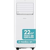 Daitsu - Aire Acondicionado Portátil Alisios APD09FX | 3 en 1: Frío, Deshumidificador y Ventilador | Mando a Distancia | Silencioso y Compacto | Para Hogar u Oficina hasta 22m²