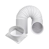 Manguera de escape de aire acondicionado portátil, Tubo Aire Acondicionado Portátil Con Adaptador, manguera ventilación flexible telescópica con conector cuadrado repuesto para refrigeración doméstica
