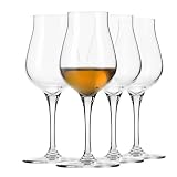 Krosno Copas de whisky Juego de 4, 125 ml, Colección Avant-Garde