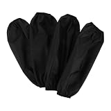 OSALADI Mangas Impermeables Para Brazo Resistentes Al Aceite 33 Cm Negras Para Trabajo y Jardinería Protección Laboral 2 Pares Uso Diario