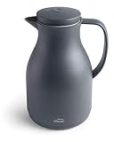 Lacor 62563 - Jarra termo Grey - Doble pared y capa de vidrio, 1 litro