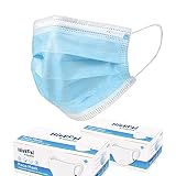 HIBRON 100 Mascarillas Azules Desechables Homologadas CWA 17553: 2020 con Método de Ensayo BFE: EN14683:2019 en España, BFE  99%