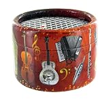 Lutèce Créations Caja de música/Caja Musical de manivela de cartón Adornado sobre el Tema de los Instrumentos Musicales con Mecanismo Musical de manivela de 18 Notas - Mistral gagnant (Renaud)