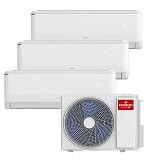 INFINITON | Aire Acondicionado 3X1 MULTI-3342 | Eficiencia A++ | Deshumidificador | Control Remoto | Color Blanco | 9000 + 9000 + 12285 BTU