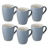 San Ignacio Juego de tazas 340ml porcelana Bone 8,3x5,7x10,2cm, set de 6