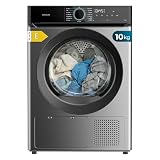 Cecotec Secadora Bomba de Calor 10Kg Bolero Dresscode Dry 10180 Steel. 700W, Clase E (Antigua A++), Bajo Consumo, 15 programas, 3 Niveles de Secado, SpaCare, Antiarrugas, Accesorio de Zapatos, Steel