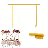 Barra Decorativa de Metal para Mesa,Arco de Mesa Decorativo Arco Decorativo Metálico para Globos De 240 x 100 Cm, Ajustable y Multiusos, Ideal para Cumpleaños y Navidad