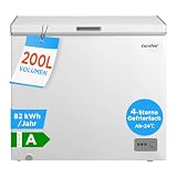 Comfee RCC201WH6(E) Congelador/82 kWh/año/85 cm de alto/200L/compresor inversor/41dB bajo volumen/adecuado para diferentes escenarios de uso/regulador de temperatura ajustable/blanco