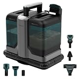 Cecotec Limpiador Alfombras con Cable Conga Carpet&Spot Clean 7500 Ultra | Limpiatapicerías, 750W y Succión 17kPa, Depósitos de 1600ml (agua limpia) y 750ml (agua sucia), Compacto, 6 Accesorios
