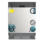 Cecotec Lavavajillas Integrable de 60cm Bolero Aguazero 6250 Full-BI. Capacidad 14 Servicios, Motor Inverter, 6 Programas, Bandeja Superior Ajustable, Inicio Diferido, Cesta Cubiertos