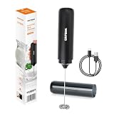 GRIFEMA Espumador de Leche Eléctrico Recargable Batidor Café USB