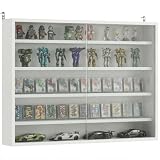 HOMCOM Vitrina Expositora para Colecciones 80x9,5x60 cm Blanco