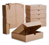 IPEA Cajas de Cartón 21 x 15 x 5 cm para Envíos, Comercio Electrónico, Regalos - 10 PIEZAS - Made in Italy - Cajas Cuadradas Planas Multiusos para Embalar Objetos, Eventos, Fiestas - Caja