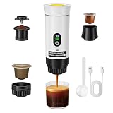 Cafetera Expresso Mini 3-en-1, 20 Bares, 7500mAh, 90°C, Portátil, Negra