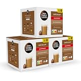 NESCAFÉ Dolce Gusto Café con Leche descafeinado - Cápsulas de Café, 90 Cápsulas (3 x 30) - Originales para cafeteras Dolce Gusto