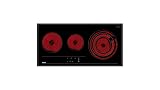 TEKA Placa Vitrocerámica 80 cm, 3 Zonas, Touch Control, Zona Triple 145/210/270, Stop & Go, Función Golpe de Cocción, Modelo TRC 83631 TCS