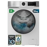 Cecotec Lavadora Carga Frontal 12Kg Bolero DressCode 12450 Inverter, 1400 rpm, 16 programas, Clase A-20%, Motor Inverter Plus, Allergy Care, Pearl Drum, Función Silence, Stop&Go y Kid Lock, Blanca