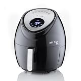 Ariete Air Fryer XXL 4618, Freidora de aire 7 Litros, Temporizador de 60 minutos, LCD, Temperatura Máx 200° C, 1800W, negro
