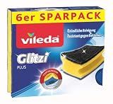 Vileda Glitzi Plus - Juego de 6 estropajos antibacterianos absorbentes