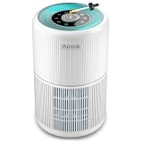 AIRTOK Purificador de Aire, Purificador de Aire Con Esponja de Fragancia, Filtro HEPA Para Alergias, Humo, Caspa De Mascotas y Olores, con Luz nocturna, temporizador, bloqueo para niños, 25dB