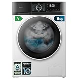 Cecotec Lavadora 9Kg Carga Frontal Bolero Dresscode 9500 Inverter A. 1900W, 1400 rpm, Motor Inverter Plus, Bajo Consumo, 16 Programas, SteamMax, Delay Start, Blanco
