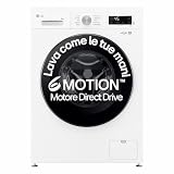 LG F4NX1008NWK Lavadora 8 kg de carga frontal Serie X1, Clase A, 1400 rpm, Wi-Fi, 6 Motion Direct Drive, lavado a vapor Allergy Care, libre instalación, Essence White