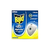12 Raid Night & Day - Recambio para difusor de mosquitos y mosquitos comunes
