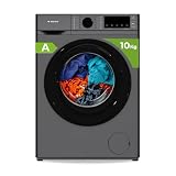 Aspes Lavadora 10 kg Carga Frontal, Inox, AL10401AIDVX. 1400 rpm, Motor Inverter, 14 Programas, Eco-logic System, Tambor Diamante, Clase de Eficiencia Energética A