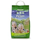 Arquivet Pellet - Lecho higiénico Natural, Vegetal, orgánico para Gatos y pequeños mamíferos roedores, 10 L