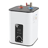 EGBNSY Termo Electrico 8 Litros, 1500W Calentador de Agua Portatil, Calentador de Agua Electrico, Temperatura Regulable Hasta 65°C, IPX4, Termo Eléctrico para Cocina, Baño o Autocaravana (8, Litros)