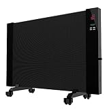 Cecotec Radiador Eléctrico Bajo Consumo Ready Warm 3100 Smart Now. 2000 W, Pantalla LCD, Temporizador, 2 Modos, Ruedas, Temporizador Regulable, Sistema de Protección, 15 m2