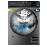 Cecotec Secadora de Bomba de Calor 9kg Bolero DressCode Dry 9400 Inverter Steel, Clase Equivalente A+++, 15 programas, Secado Automático, Planchado Fácil, Funciones Stop&Go, Delay Start, KidLock, Inox