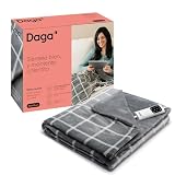 Daga Relax Suave, Manta térmica eléctrica de Sofá, Tecnología Intellisense, Tejido terciopelo, Multi Temporizador, 6 Niveles de Temperatura, 150x95 cm