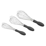 Amazon Basics 3 unidad Set de varillas de acero inoxidable, Gris
