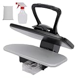 Prensa de planchar a vapor inteligente profesional 2200 W 1 L, 5 modos de planchado con alertas de voz y apagado automático para planchar ropa, sábanas de nailon y seda y algodón