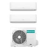 Inversor de aire acondicionado Hisense Hi Comfort Wi-Fi Dual Split 9000 + 12000 Btu 2AMW42U4RGC R-32 A++