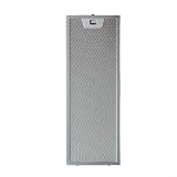 Filtro de grasa de aluminio de cinco capas de 516 x 186 mm para campanas extractoras, construcción de larga duración, instalación rápida sin necesidad de herramientas (516 x 186 mm)