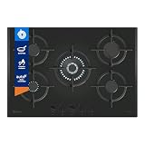 Balay, Placa de Gas, 75 cm, 5 fuegos, GasStop, negro, 3ETG676RB