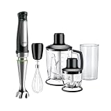 Braun MultiQuick 7 - Minipimer de 1000W Jarra Batidora 1250ml Negro