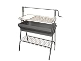 Barbacoa con plancha y parrilla 80X50X115