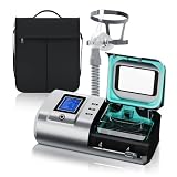 Dispositivo automático de alivio de ronquidos, apnea del sueño, respirador para dormir completamente automático con máscara nasal, humidificador calentado, análisis de datos de sueño y funcionamiento