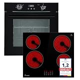 KKT KOLBE conjunto de encastre independiente | horno empotrable 60 cm BO7005FB | placa de cocción 59 cm CH5900RL | grill | aire caliente | AirFry | función pizza | bloqueo infantil | SET7005FBCH5900RL
