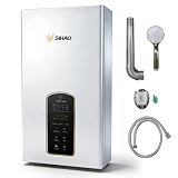 Calentador de agua de gas natural de 12LPM, arranque a presión extremadamente baja de 0,02 MPa, pantalla táctil HD con modo de cocina para apartamentos y edificios de gran altura