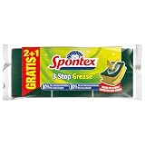 Spontex Universale Estropajos de Cocina Anti-Bacterias | 3 Estropajos Salvauñas