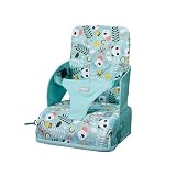 Nuby Elevador de silla plegable para bebé, con bolsillo, +6 meses, Azul