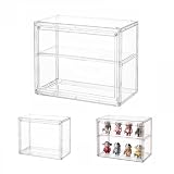 Dasellfa Vitrinas para Colecciones, Plexiglass Vitrina Expositora,Expositor Metacrilato,Vitrina Coleccionista Acrílico Transparente, con Puerta,Figuras de AccióN,Juguetes,Miniaturas (27*13*22cm)