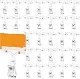 30 Soportes De Plástico Giratorios Transparentes Para Carteles De Precios De Exhibición Signo De Mercancías Clip De Letrero De Exhibición Etiqueta Mercancía Clips Para Supermercado